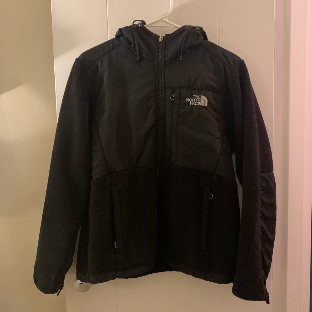 Women’s North Face Hooded Denali Jacket - Black